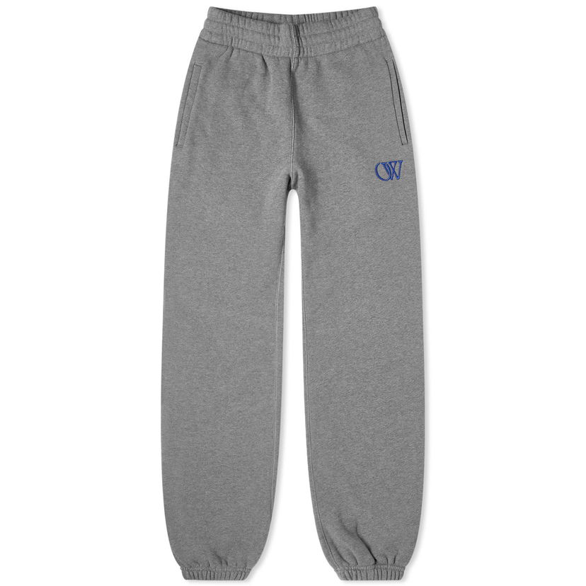 Träningsbyxor Off-White Flock Cuff Sweatpant Grå | OWCH006S24FLE0010846