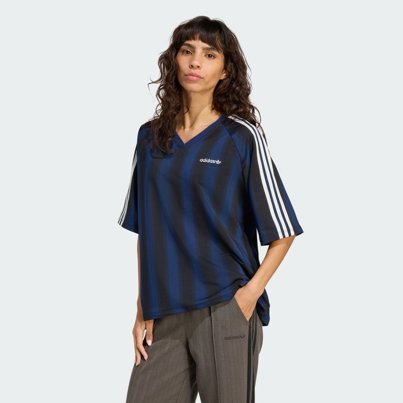 T-shirt adidas Performance Linear Logo Oversized Tee Blå | JY2854