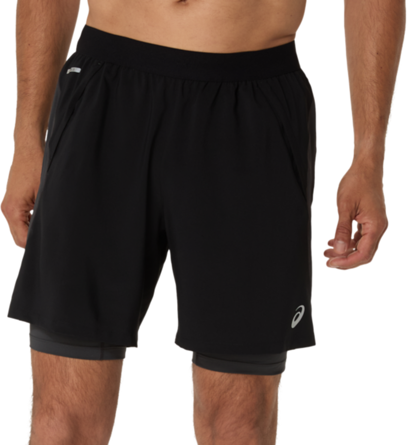Shorts Asics Road 2-in-1 7" Running Shorts Svart | 2011d246-001