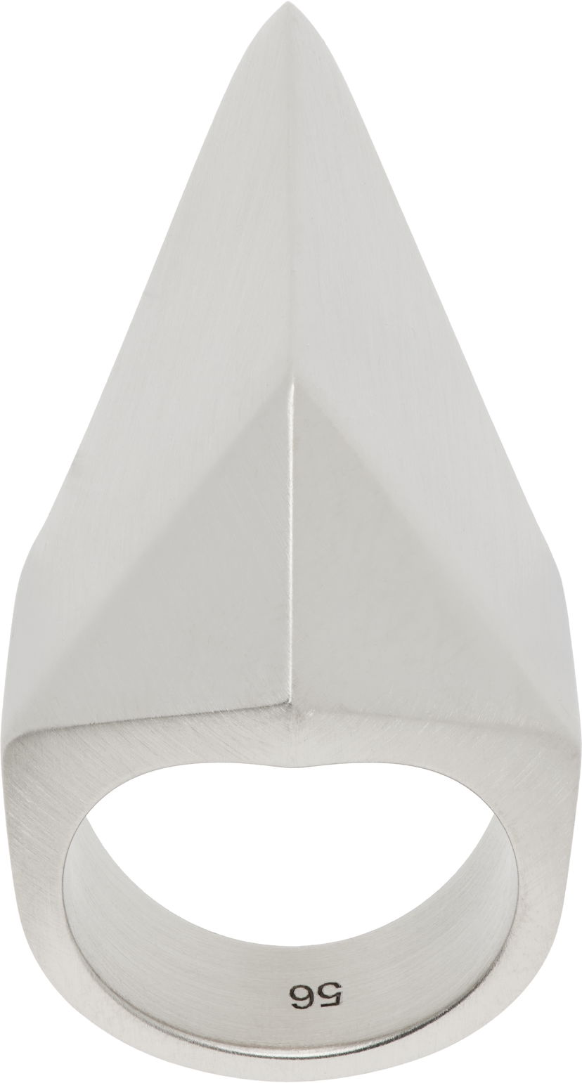 Ringa Rick Owens Rick Owens Hollywood Pyramid Ring Metallisk | RJ0000089 MMT