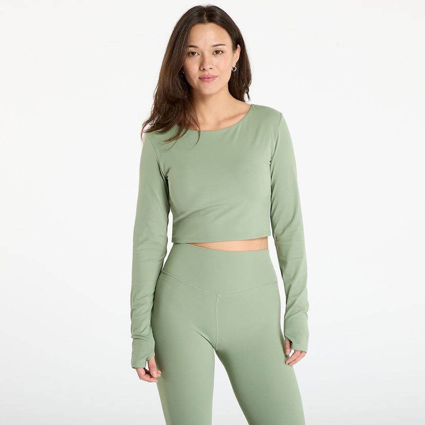 Crop top Urban Classics Sports Longsleeve Crop Top Grön | TB7807-20524