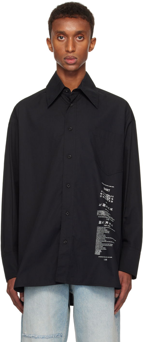 Skjorta Maison Margiela Poplin Shirt Svart | SH0DT0014 M35152, 0