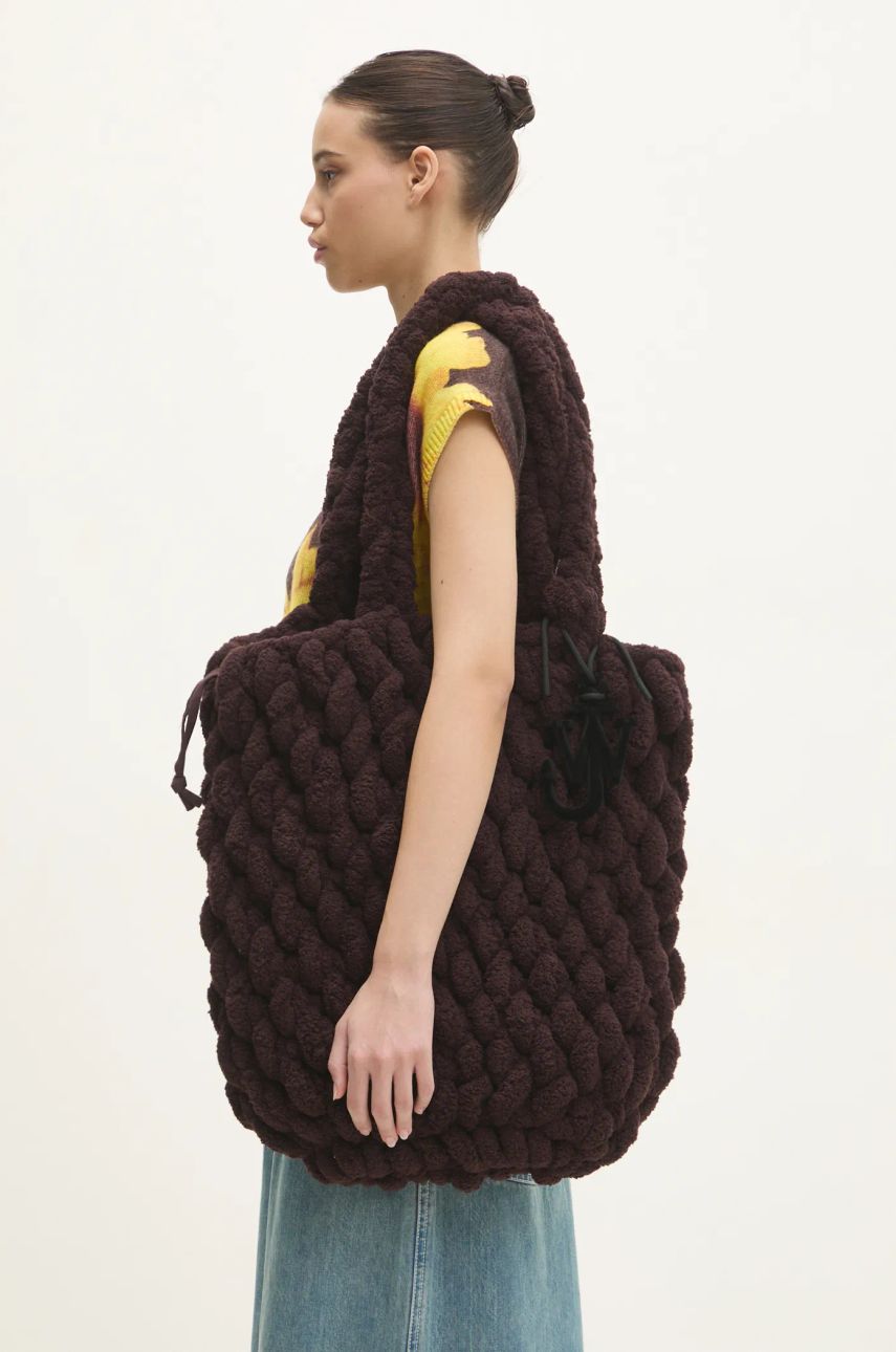 Tygpåse JW Anderson JW Anderson XL Blanket Shopper Bag Brun | HB0654.YN0362.685, 0