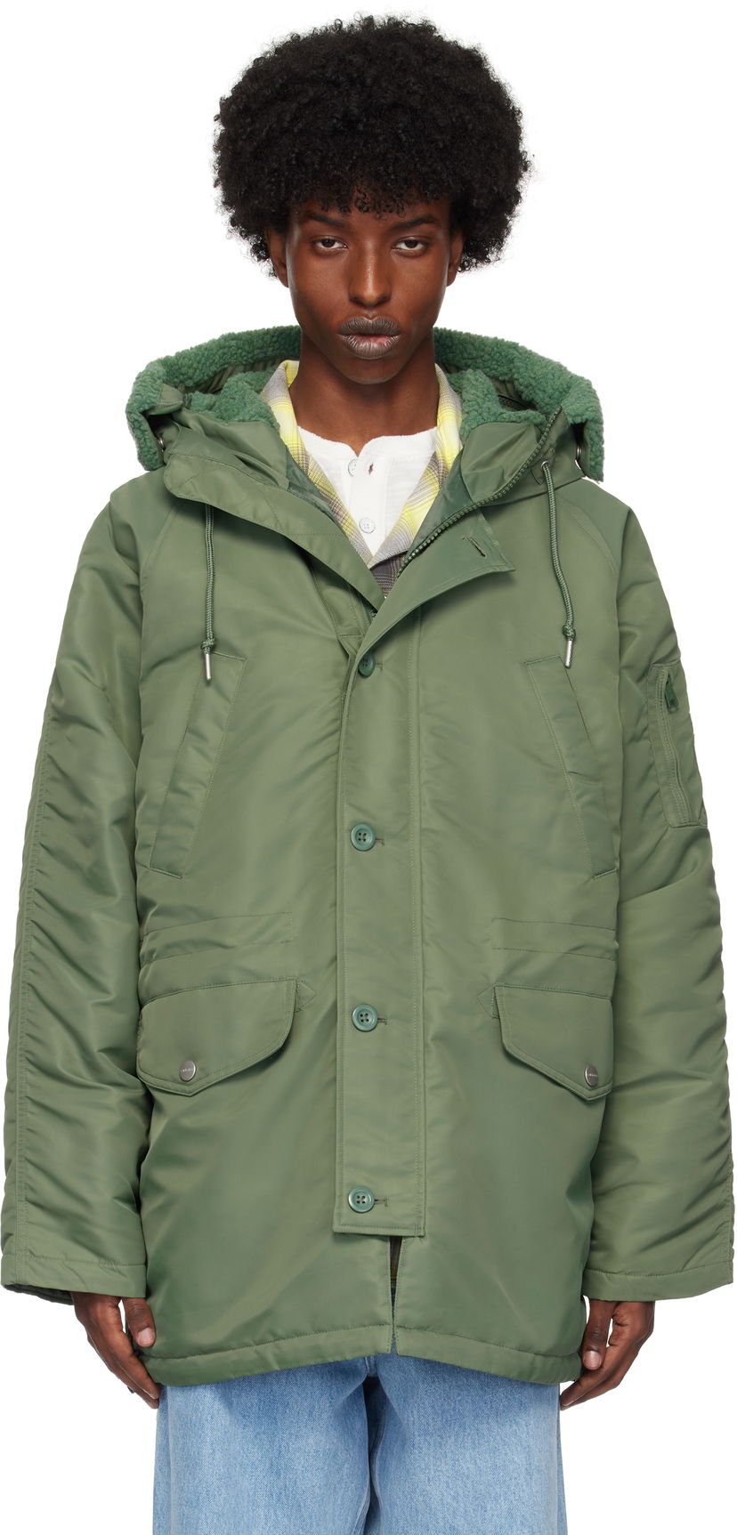 Parkas Carhartt WIP Hooded Parka Coat Grön | I033929