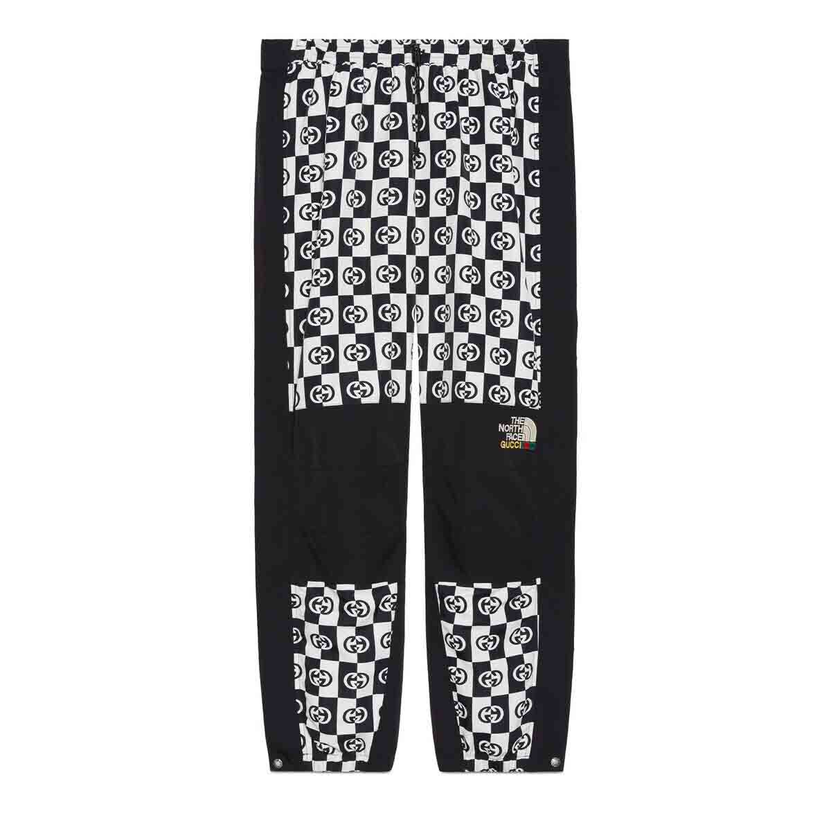 Byxor Gucci The North Face x Pant Ivory/Black Checkered Svart | ‎663766 ZAHTK 9207, 0