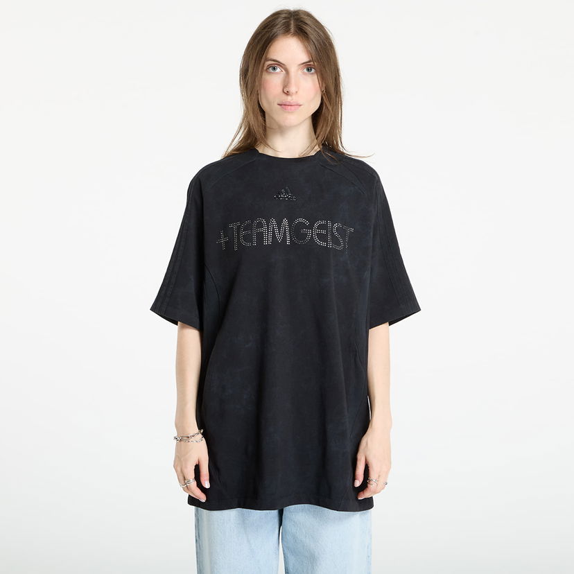 T-shirt adidas Originals Adilenium Season 4 Teamgeist Washed Rhinestone T-Shirt Svart | KF3113
