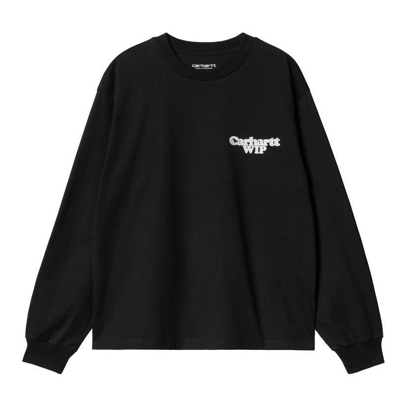 T-shirt Carhartt WIP Long Sleeve Charms T-Shirt Svart | I034412_4