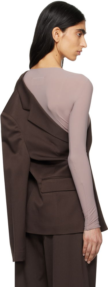 Jacka Maison Margiela MM6 Maison Margiela Twist Suit Blazer Brun | S52BN0141 S47848, 2