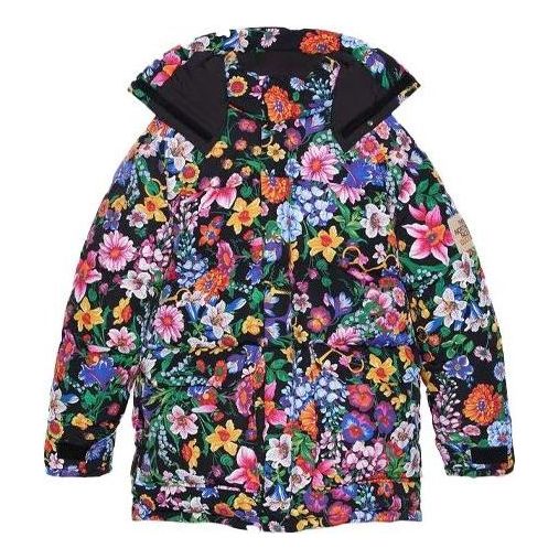 Pufferjacka Gucci Floral Print Down Jacket Svart | 648858-XAABX-1037