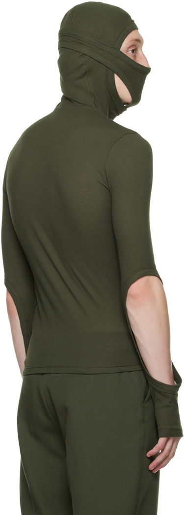 Sweater Dion Lee Dion Lee Interlock Mask Turtleneck Top Grön | C3078F22, 2