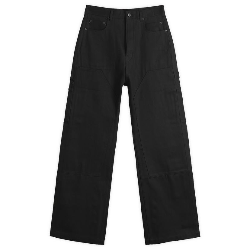 Jeans Rick Owens Geth Double Knee Jeans Size 30 Svart | DL01E6387-BLKJP-09