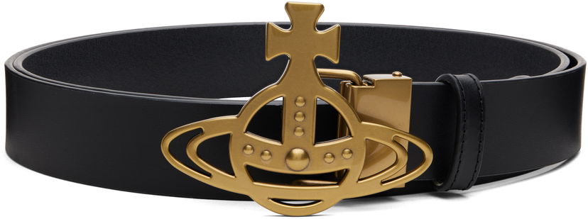 Bälten Vivienne Westwood Vivienne Westwood Orb Buckle Belt Svart | 82010072U-L00CH-