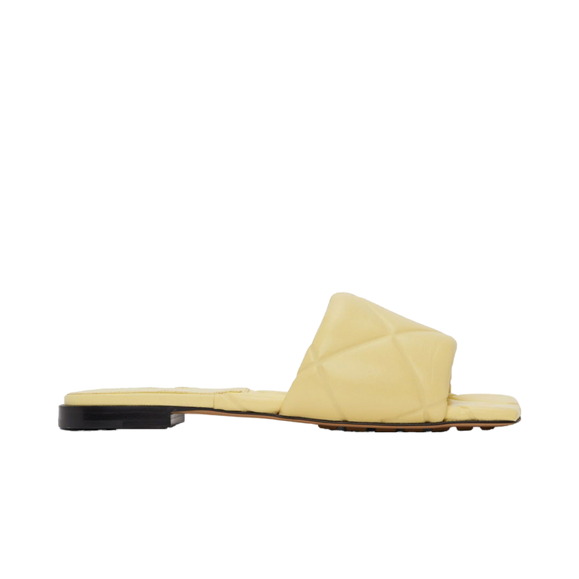 Sneakers och skor Bottega Veneta Quilted Embossed Lido Sandals "Off-White" Vit | 639940 VBP30