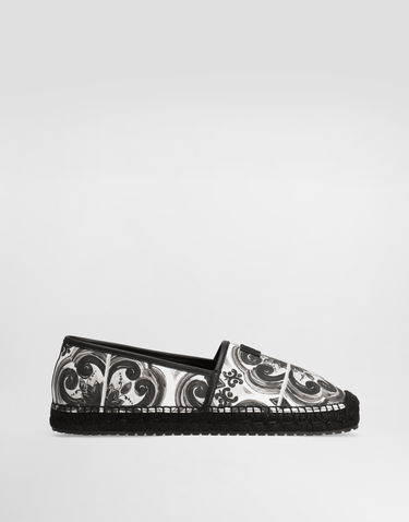 Tillbehör Dolce & Gabbana Dolce & Gabbana Shell-print Canvas Espadrilles Flerfärgad | A50730AD506IU3TN, 0