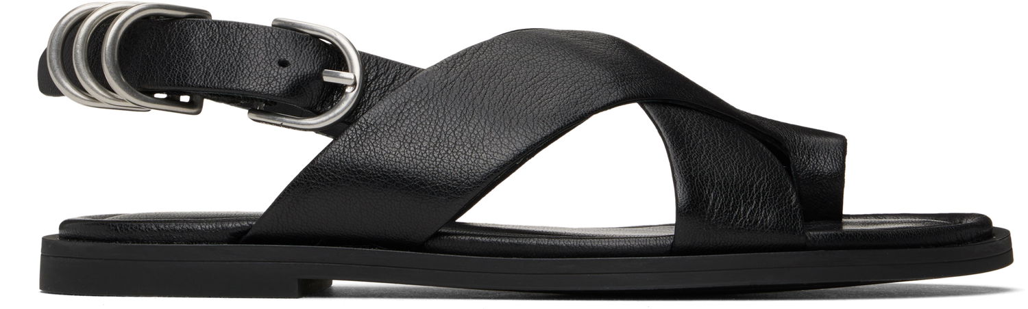 Kläder rag & bone rag & bone Gia Leather Crossover Sandals Svart | WFF25SF1004LE04, 0