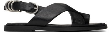Kläder rag & bone rag & bone Gia Leather Crossover Sandals Svart | WFF25SF1004LE04, 0