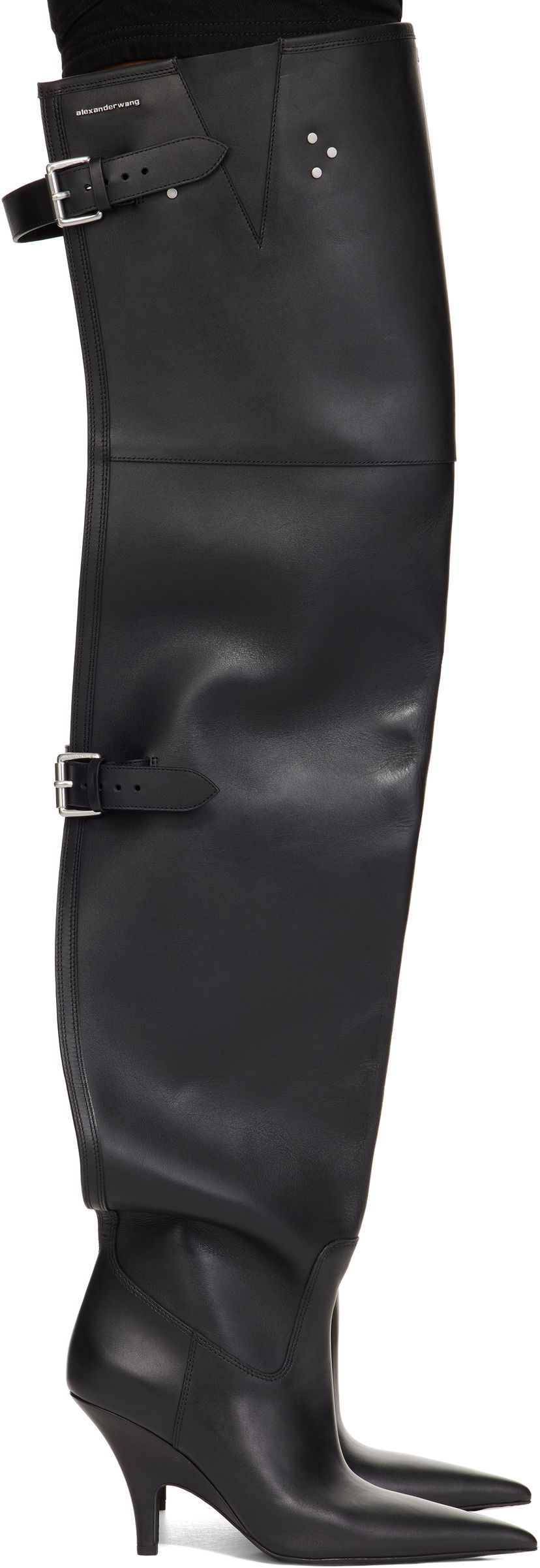Sneakers och skor Alexander Wang Diablo Open Back Boots Svart | 30324B036