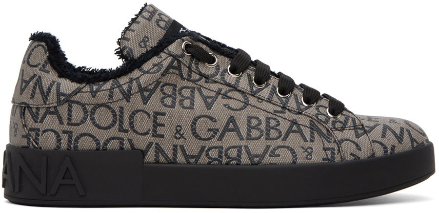 Sneakers och skor Dolce & Gabbana Brown Portofino Sneakers Brun | CS1772AJ699, 0