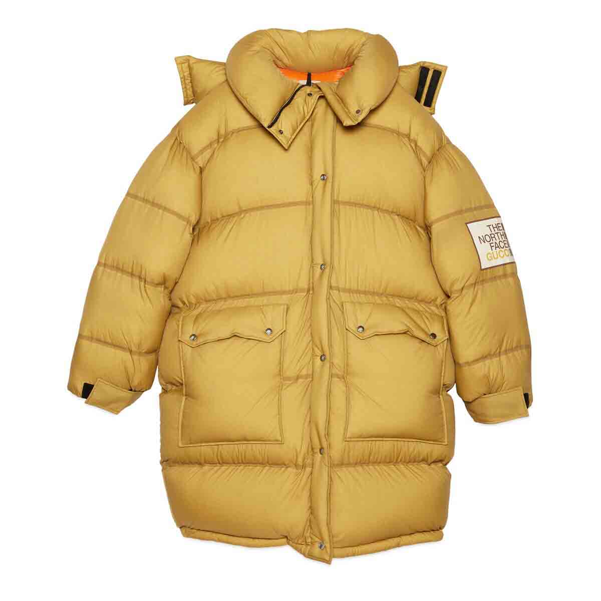 Pufferjacka Gucci The North Face x Padded Jacket Khaki Gul | 671794 XAACY 3277, 0
