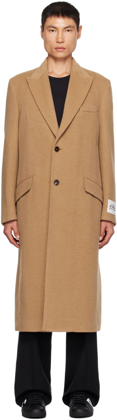 Rockar Dolce & Gabbana Dolce & Gabbana Single-Breasted Coat Beige | G001STFU2L4