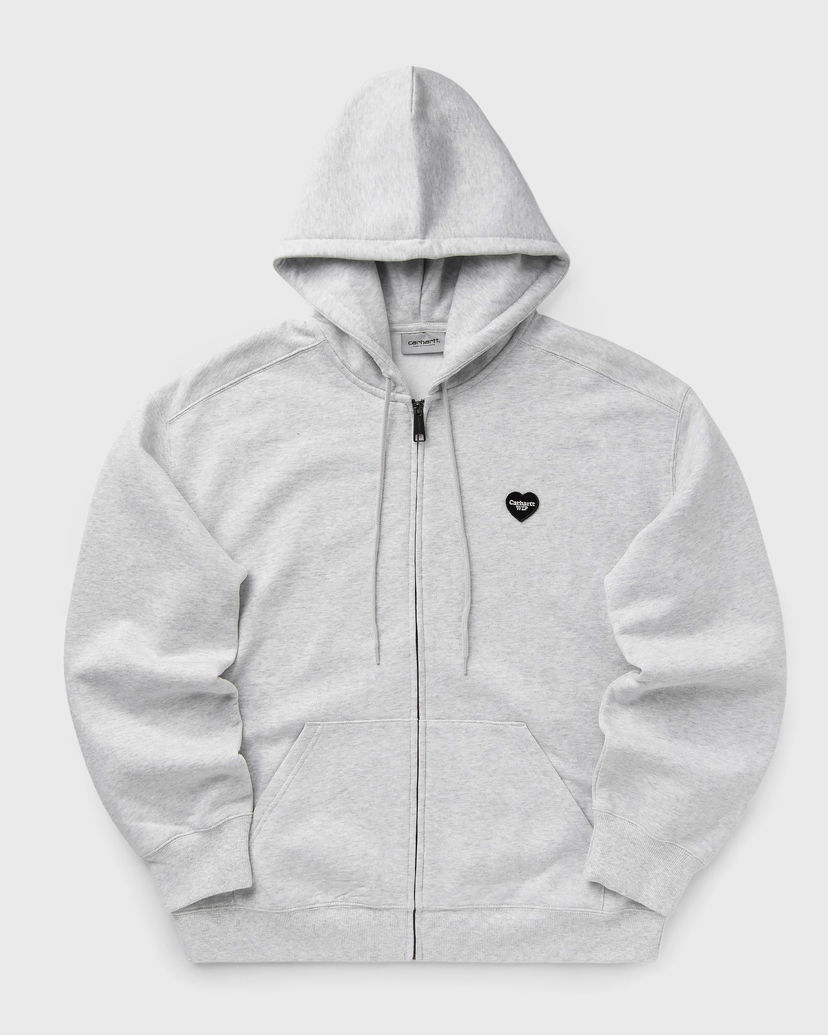 Sweatshirt Carhartt WIP Heart II Hartt Zip-Up Hoodie Grå | I035176-482.XX