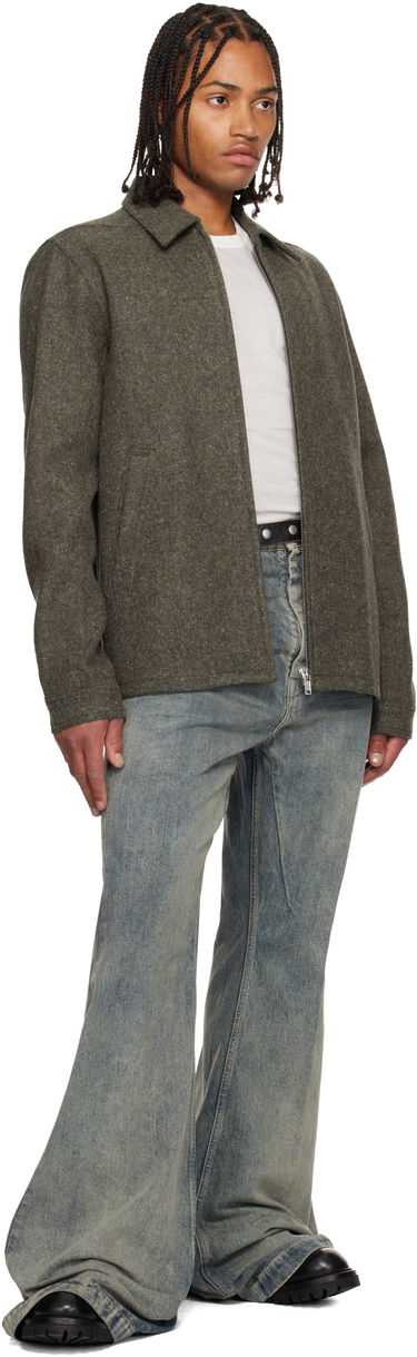 Jeans Rick Owens Flared Wide-Leg Distressed Jeans Concordians Bolan Blå | RR02E1335 DWG, 4