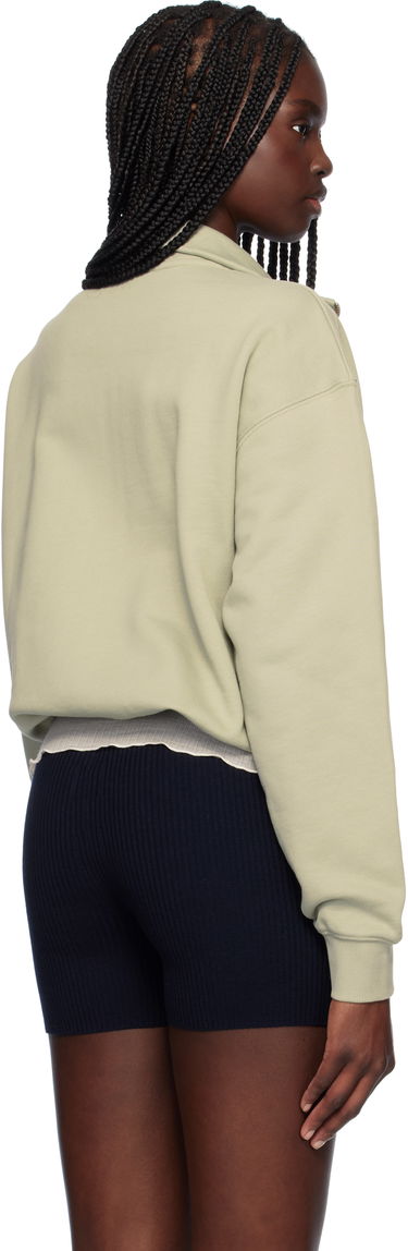 Sweatshirt MAISON KITSUNÉ Maison Kitsuné Baby Fox Patch Zip-Up Sweatshirt Grön | OW02132KM0325, 2