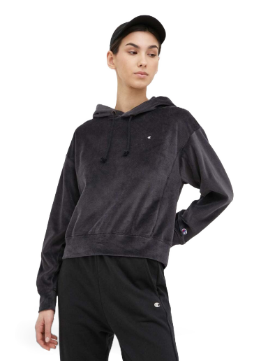 Sweatshirt Champion Hoodie Svart | 116256