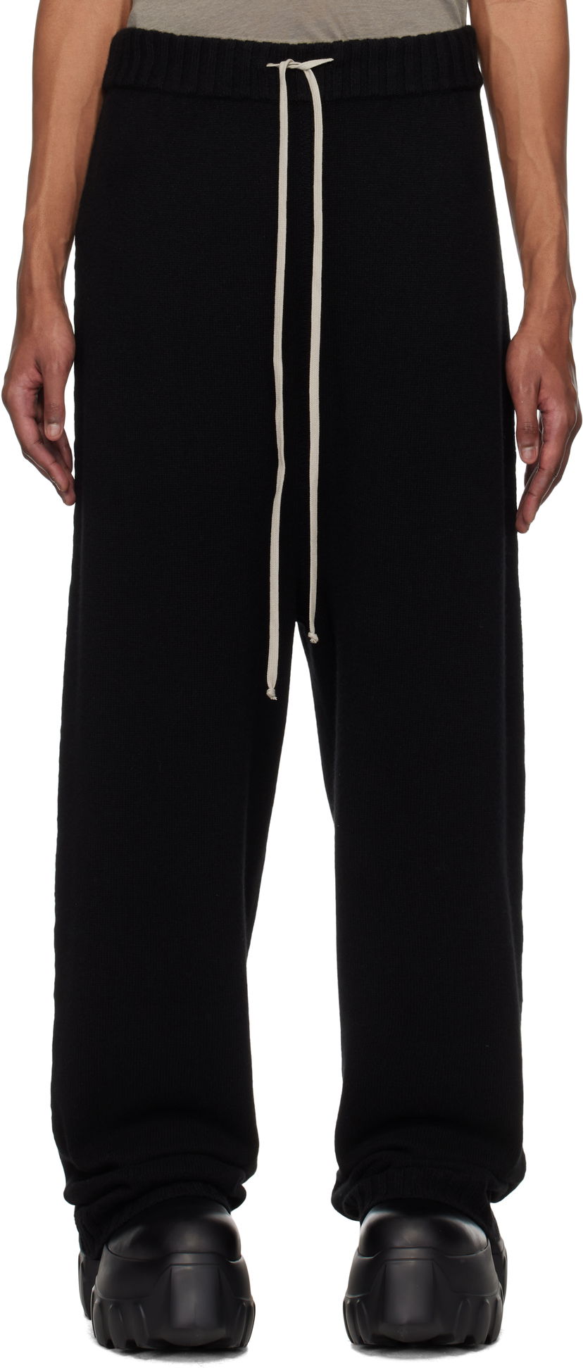 Träningsbyxor Rick Owens Rick Owens Hollywood Track Lounge Pants Svart | RU01E5668 KLWS