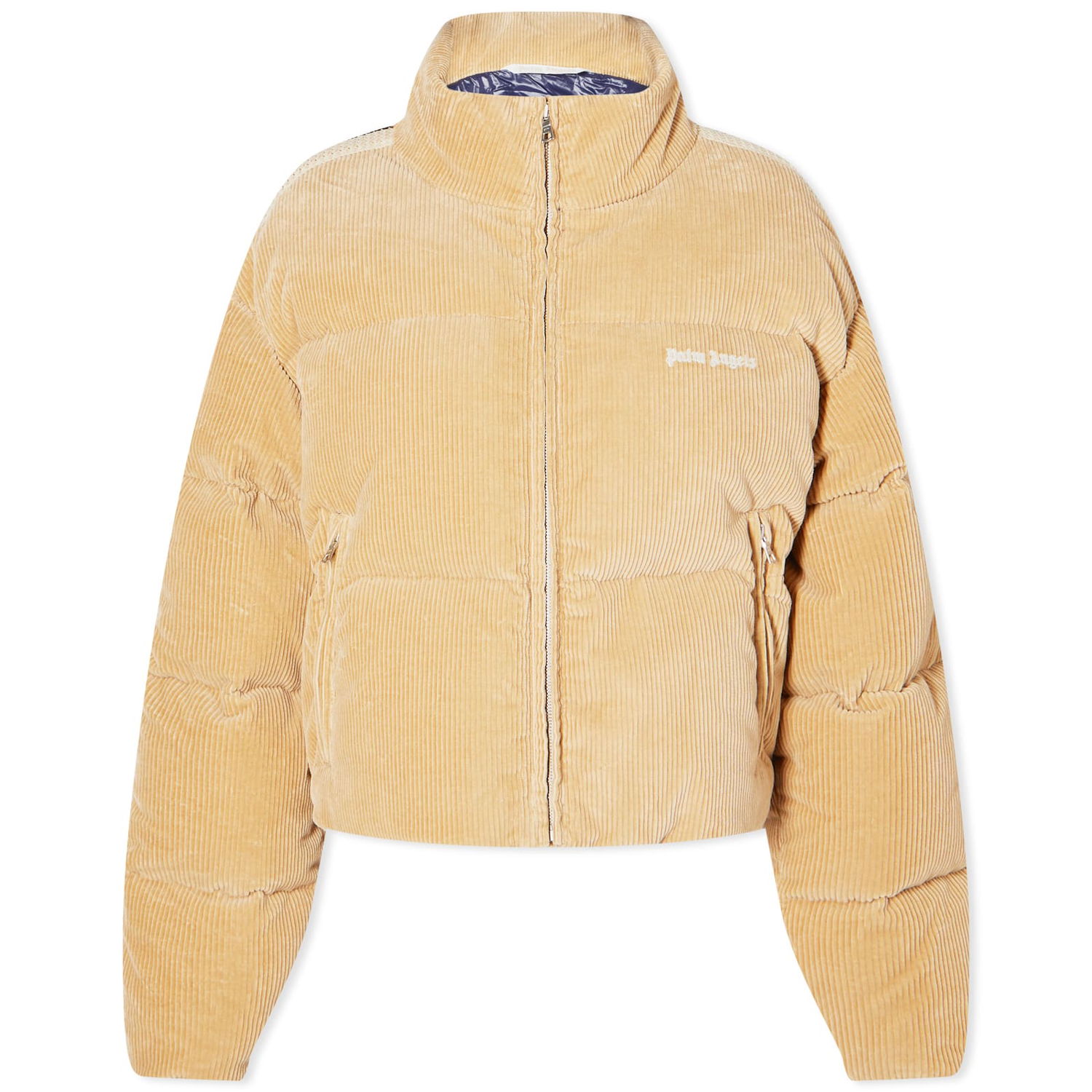 Pufferjacka Palm Angels Corduroy Cropped Down Jacket Beige | PWED018F23FAB0026101, 0