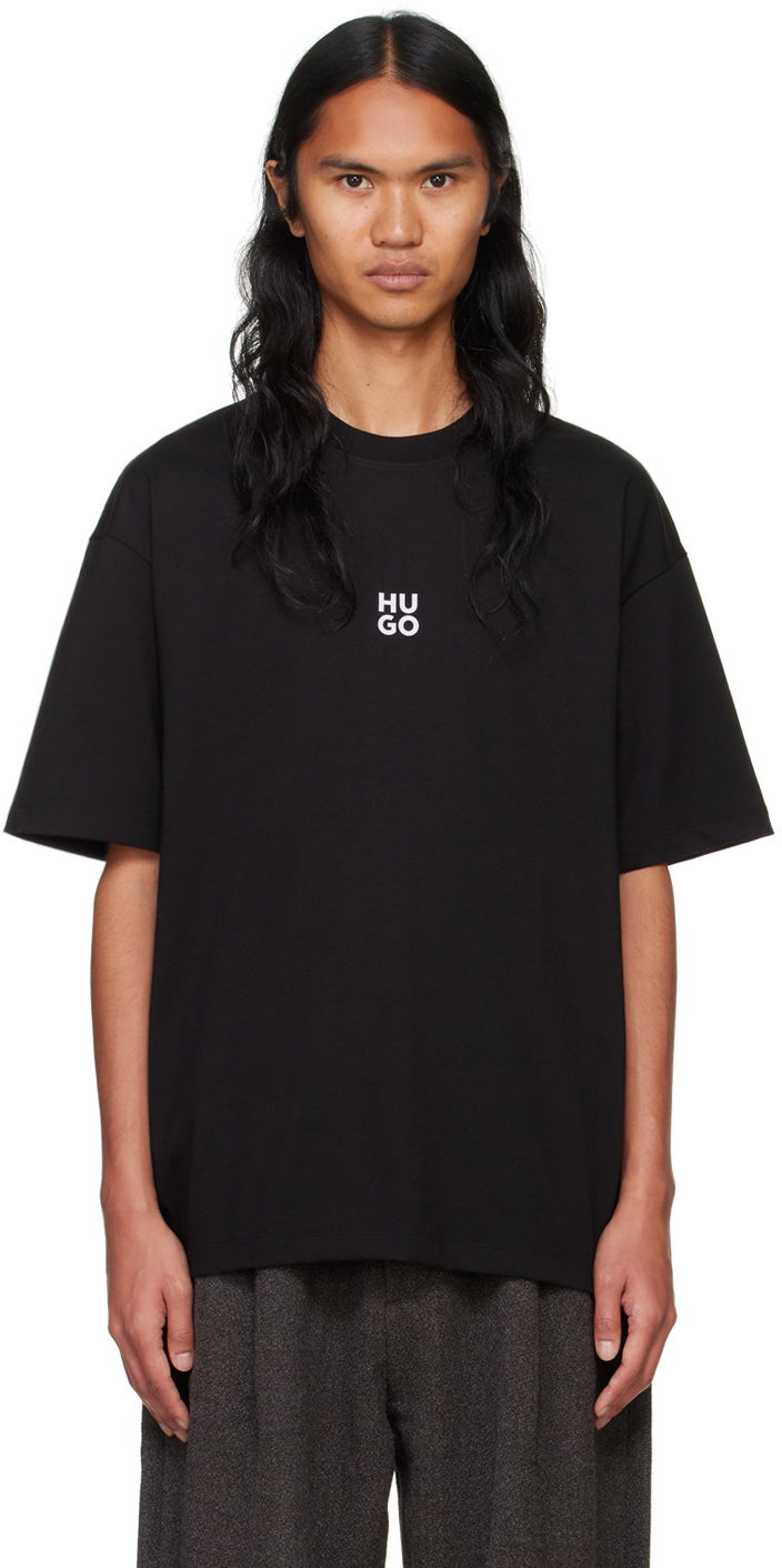 T-shirt BOSS Logo-Bonded T-shirt Svart | 50521269