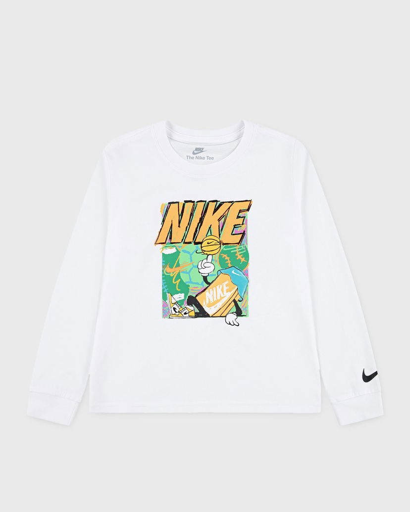 T-shirt Nike Nike Long Sleeve T-Shirt Vit | 86N322-001