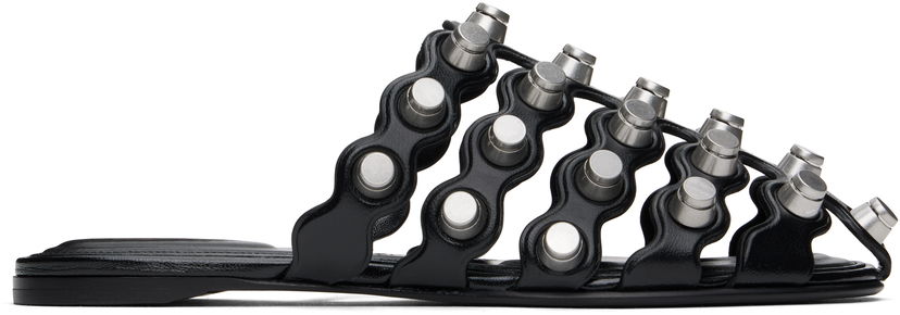 Sneakers och skor Alexander Wang Alexander Wang Rexa Cage Slide Sandals Svart | 30125M014