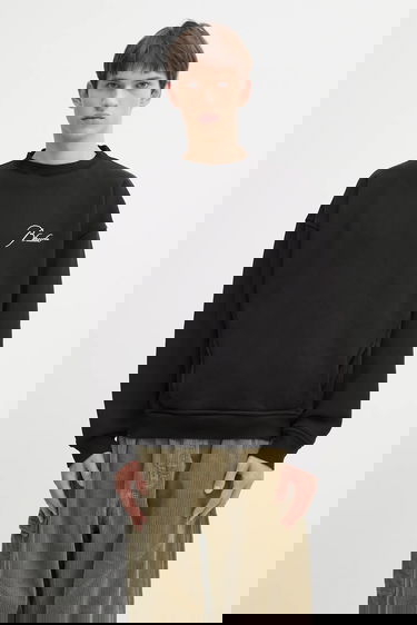 Sweatshirt Rhude Classique Crewneck Script Logo Sweatshirt Svart | RHFW25ST06012, 0