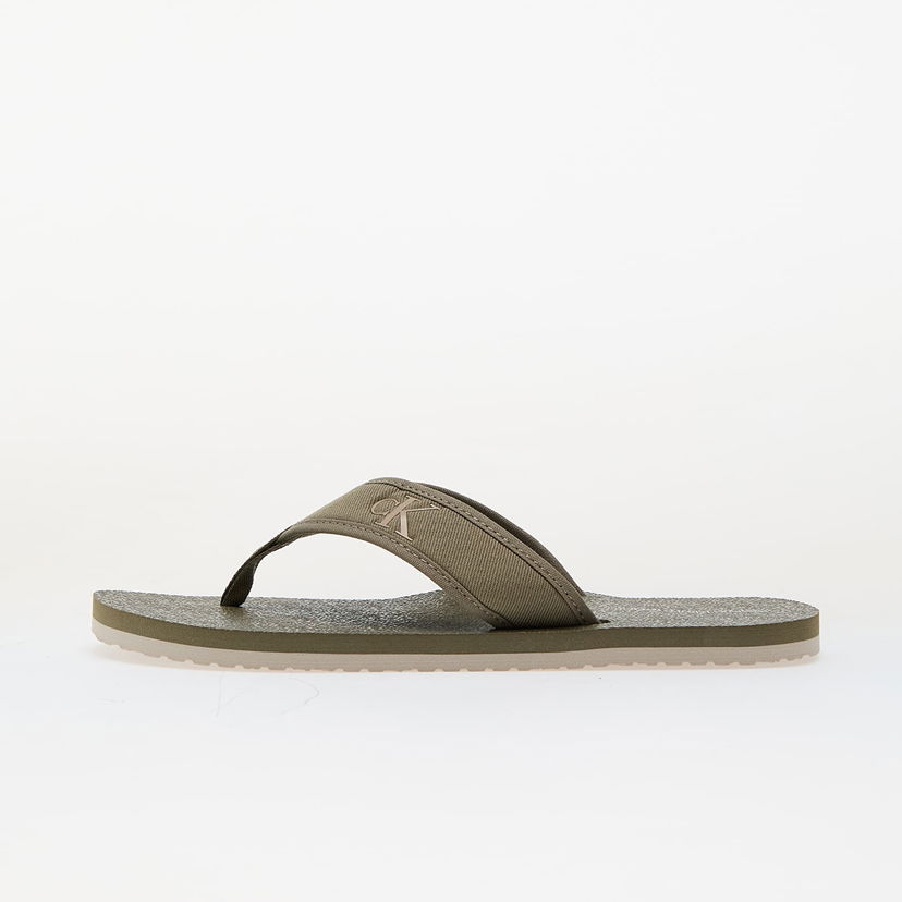 Sneakers och skor CALVIN KLEIN Jeans Thong+ Cv Green Grön | YM0YM01235 LH9