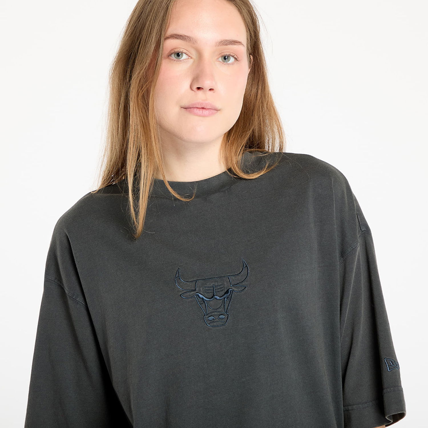 T-shirt New Era New Era Chicago Bulls Washed Box T-Shirt Grå | 60667860, 1