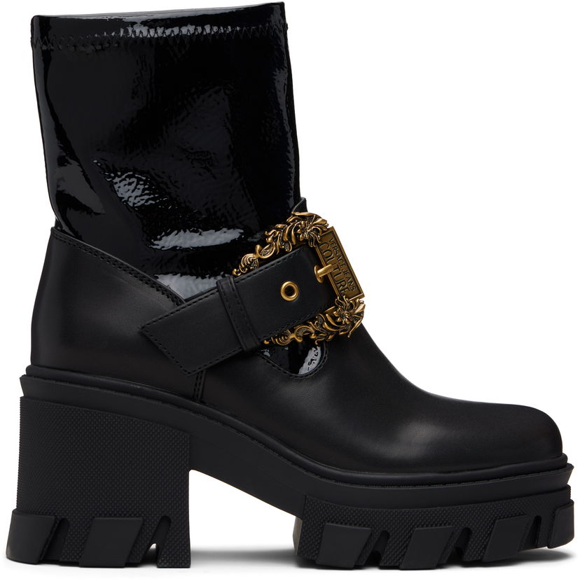 Sneakers och skor Versace Sophie Baroque Buckle Boots Svart | E79VA3S80_EZSC73