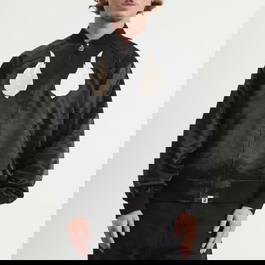 Bomberjacka BAPE Skeleton Logo Souvenir Jacket Svart | 001LJL801322M-BLK, 2