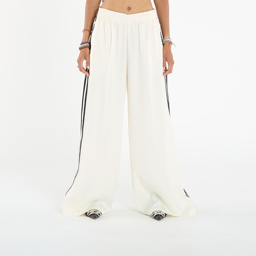 Byxor adidas Originals Adicolor Satin Wide Leg Track Pants Vit | KD2542