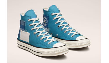 Sneakers och skor Converse Chuck 70 High Patchwork Blå | A00733C, 3
