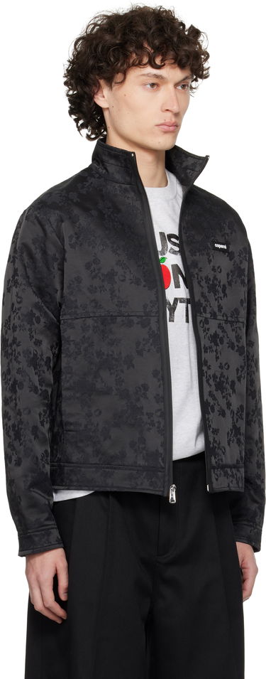 Bomberjacka Coperni Coperni Jacquard Zip-Up Jacket Svart | COPOW39F2033MEN, 1