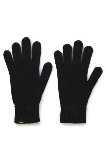 Mössa BOSS Knitted beanie hat and gloves gift set Svart | 50551225, 1