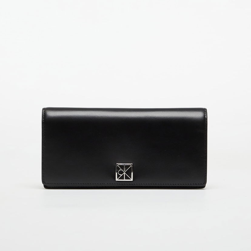 Plånbok CALVIN KLEIN Calvin Klein Emblem HW Long Bifold Wallet Svart | LV04F1098G UB1