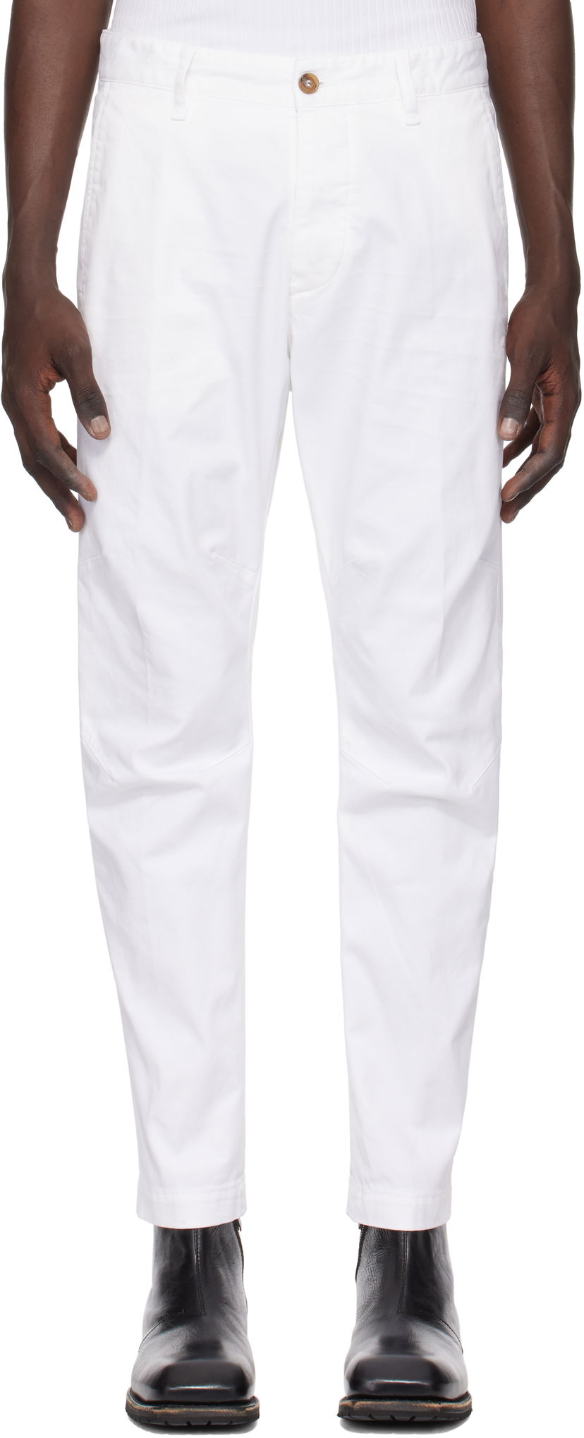 Byxor DSQUARED2 Dsquared2 Chino Trousers Vit | S74KB0819_S39021