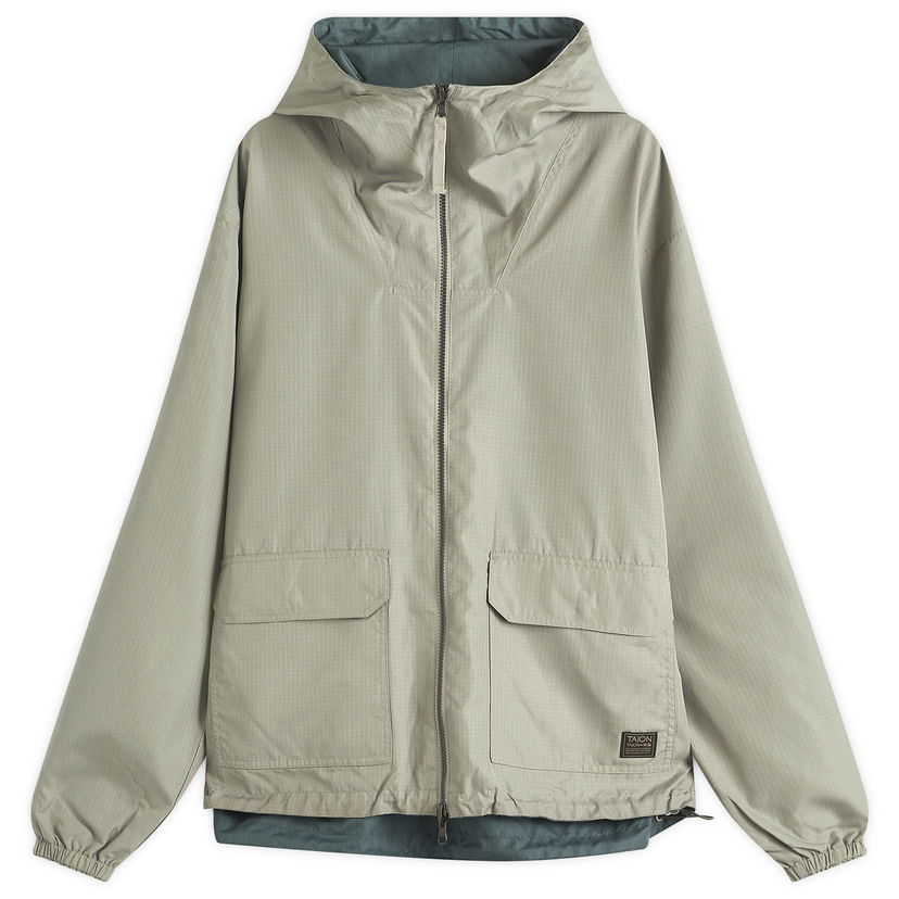 Vindjacka TAION Reversible Parka Jacket with Zip Closure Beige | TAION-R106WZNDML-1-DSG