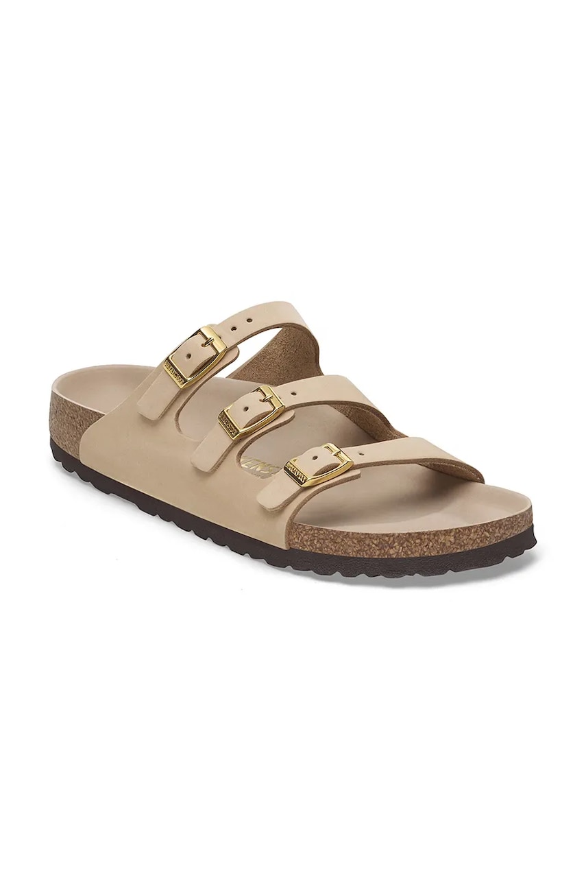 Sneakers och skor Birkenstock Birkenstock Florida HEX Nubuck Slides Beige | 1029480, 1