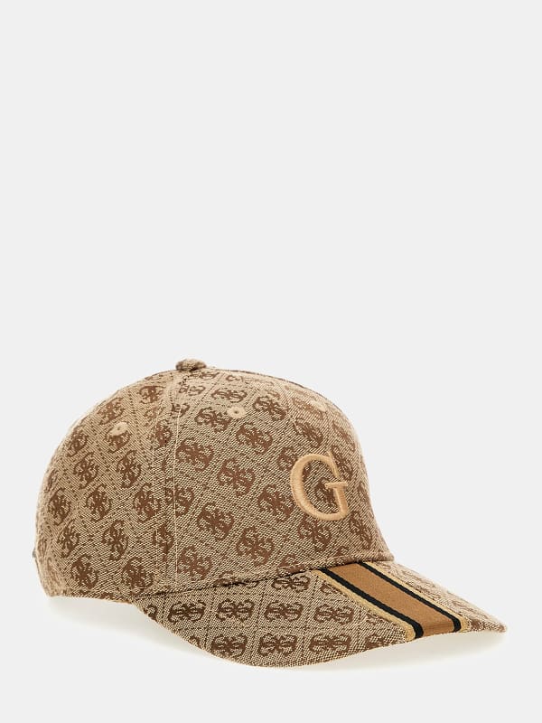 Keps GUESS Logo Print Baseball Cap Beige | AM9497POL01, 0