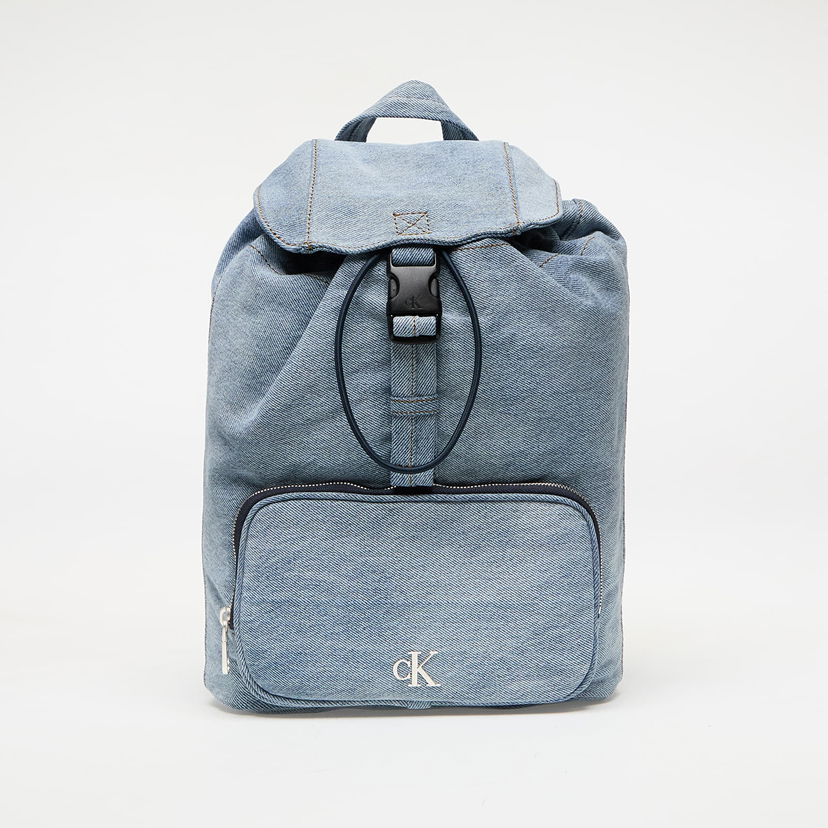 Ryggsäck CALVIN KLEIN Calvin Klein Jeans Denim Luna Mini Flap Backpack Blå | LV04F3216G VGO