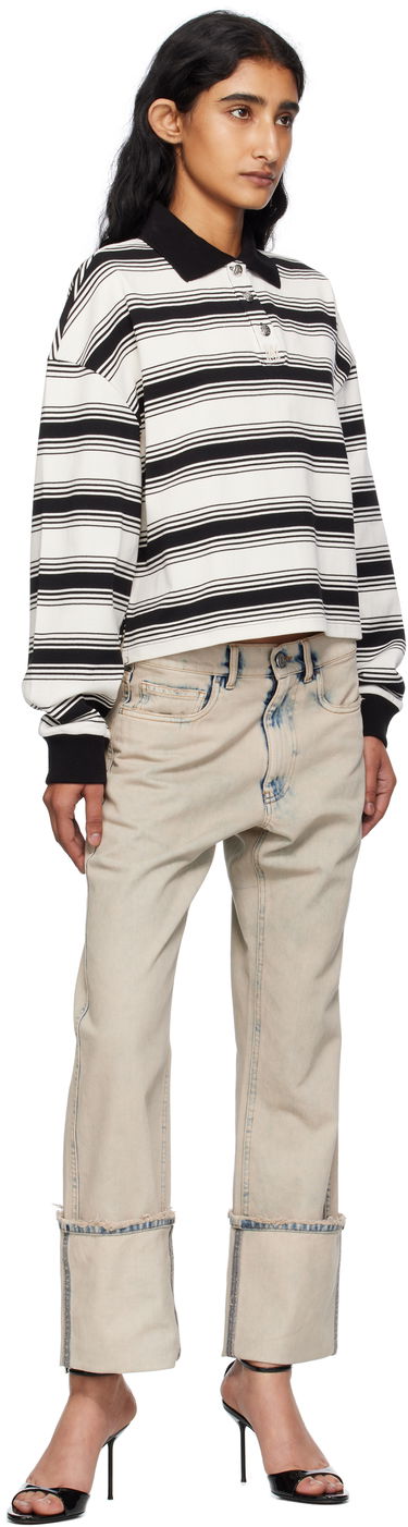 Polotröja AMIRI AMIRI MA Stripe Oversized Polo Vit | AWJYPO1008, 3