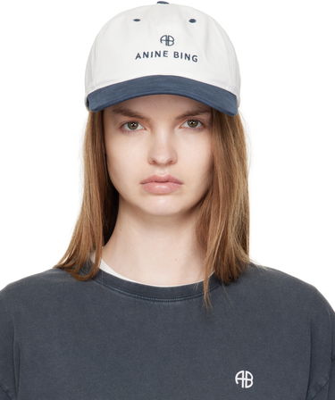 Keps Anine Bing Anine Bing Jeremy Baseball Cap Vit | A-12-9084-MTL6, 0